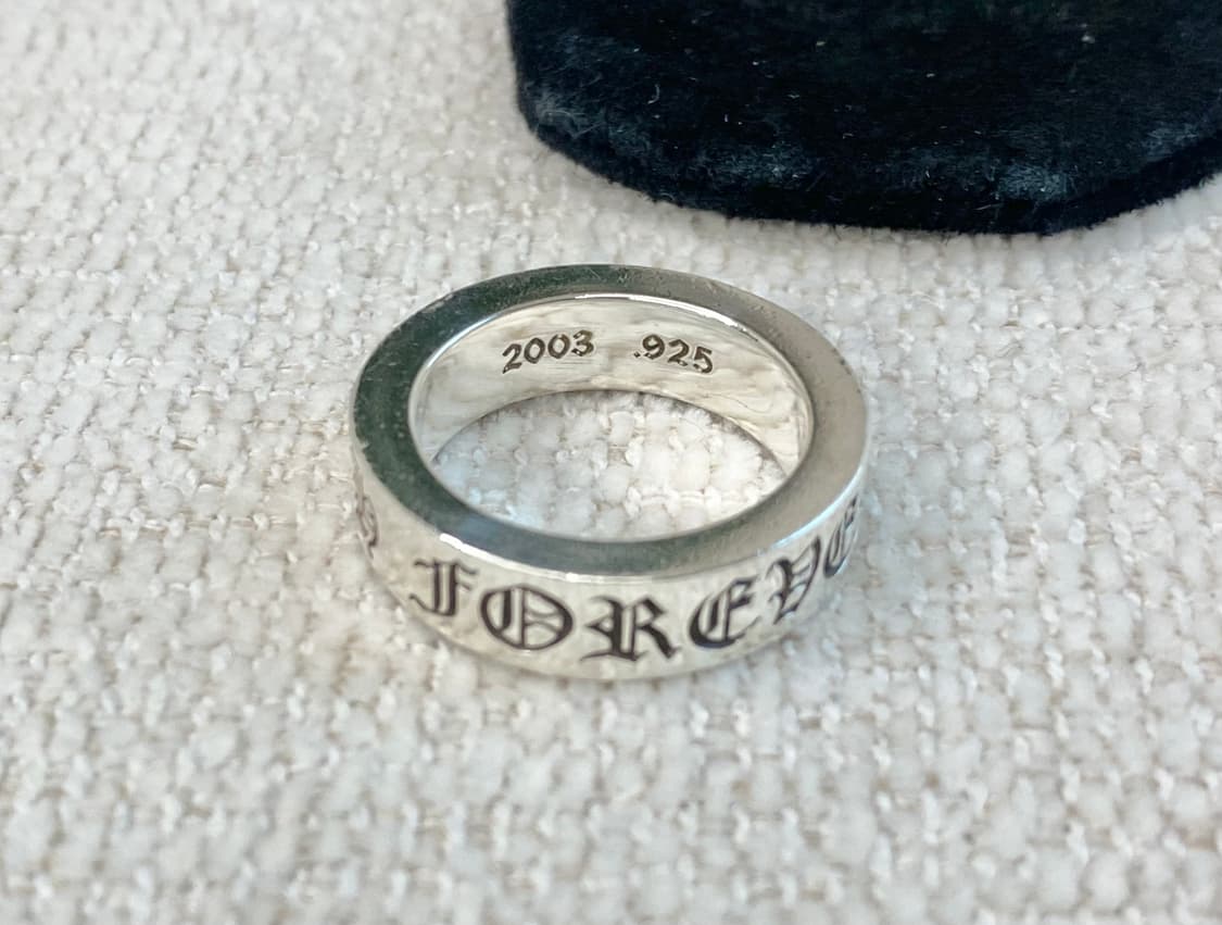 크롬하츠 스페이스 6mm 포에버링 17호 실버(컨디션굿) 상품이미지3