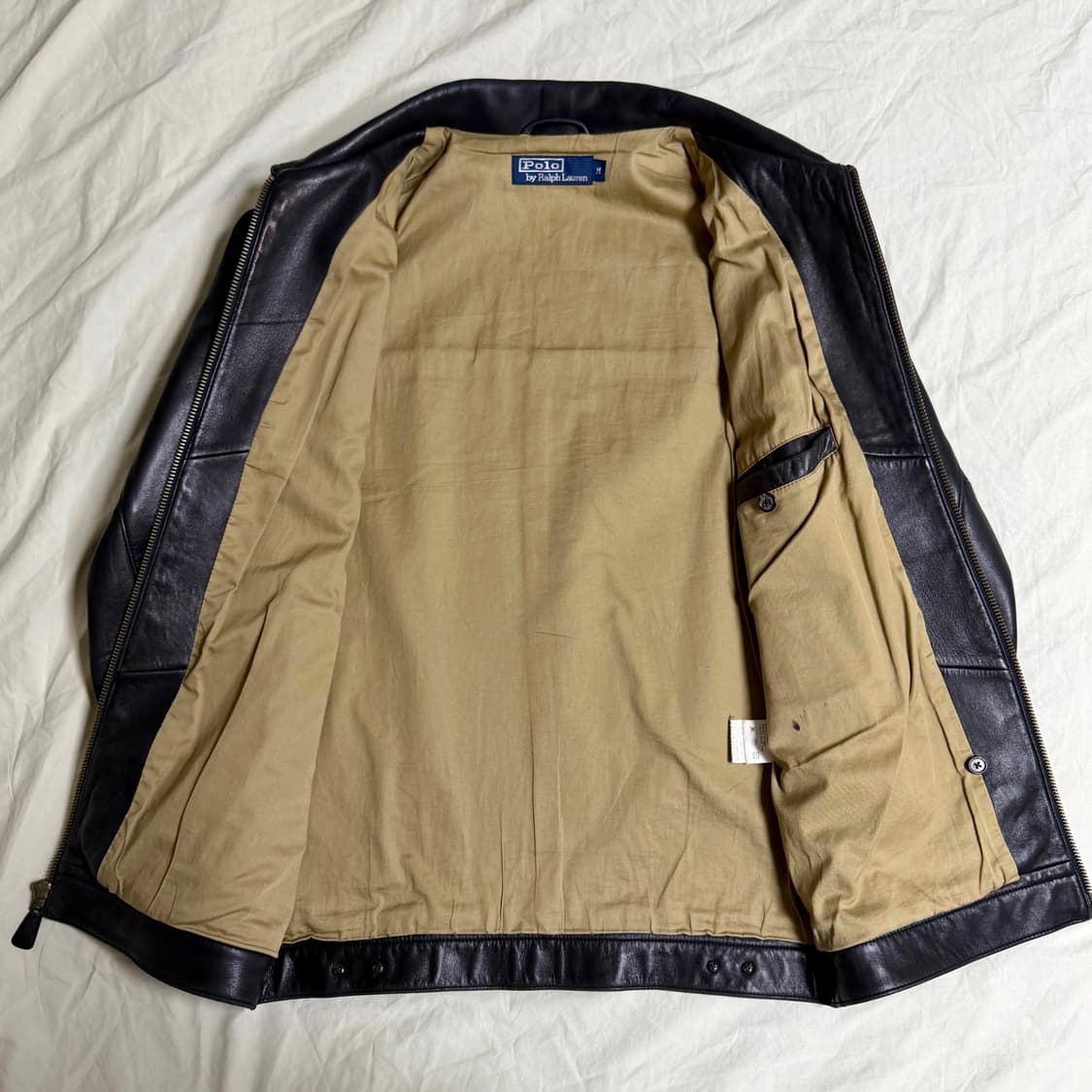 폴로 랄프로렌 맥스웰 램스킨 레더 자켓 블랙 상품이미지2