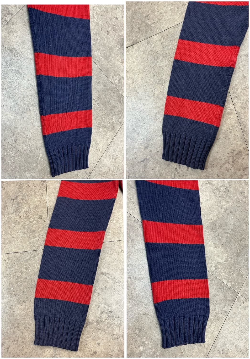 폴로 진스 스트라이프 니트 퍼플 XL #csz2182 상품이미지7