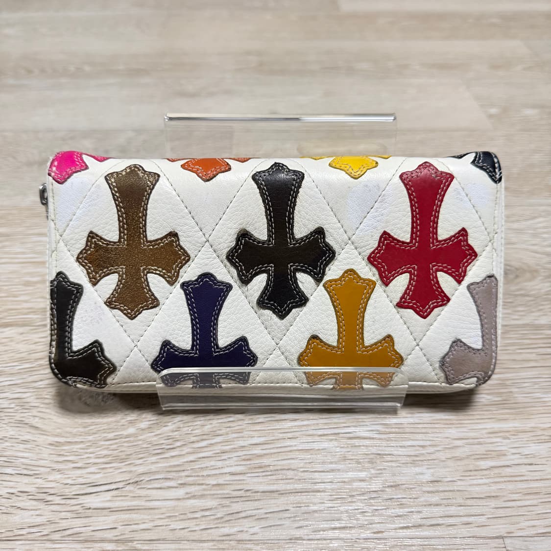 [정품/OS]크롬하츠 세메터리 멀티 크로스 패치 장지갑 화이트 상품이미지6