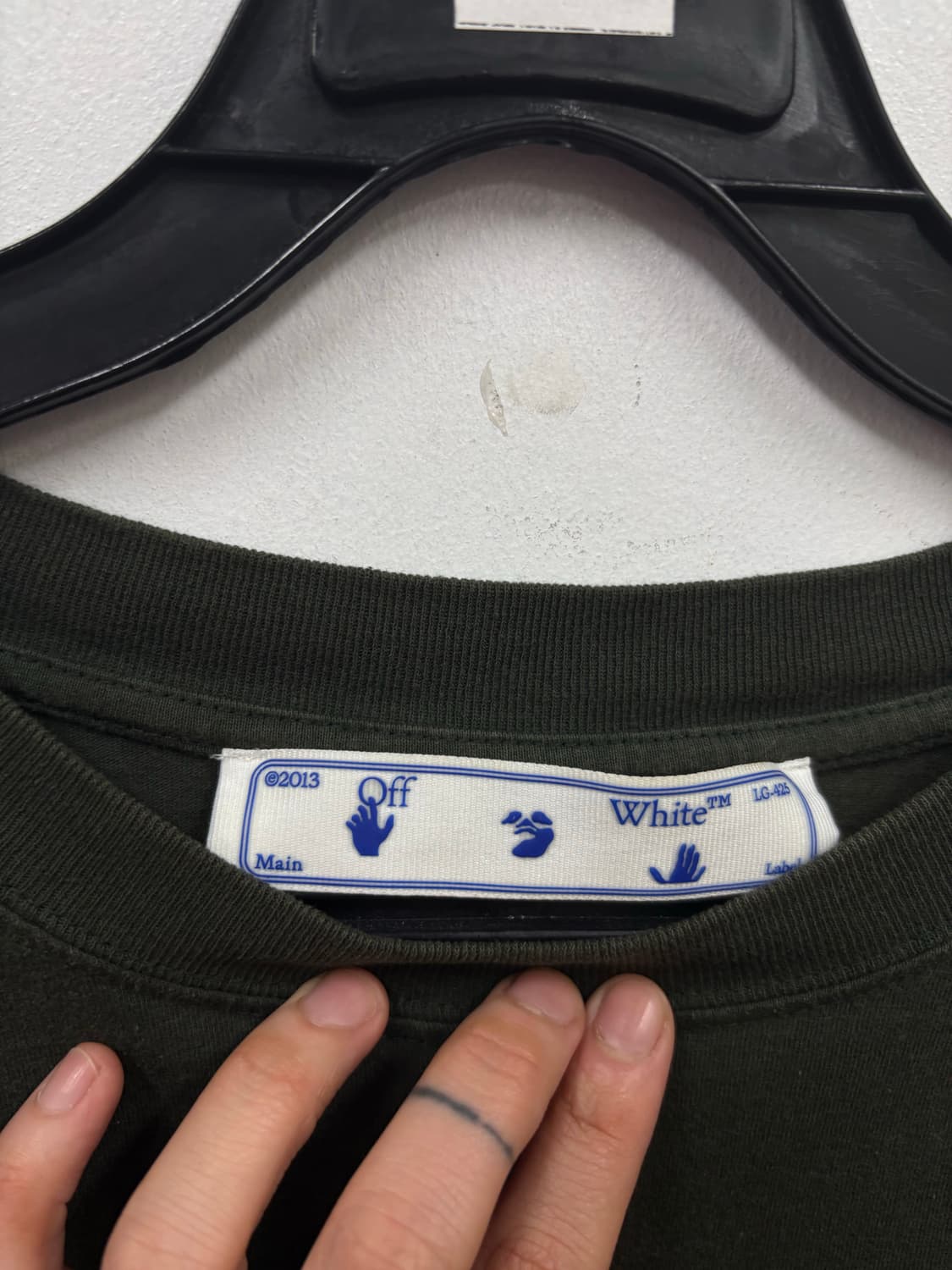 오프화이트 볼트 애로우 티셔츠 큐알정품 상품이미지5