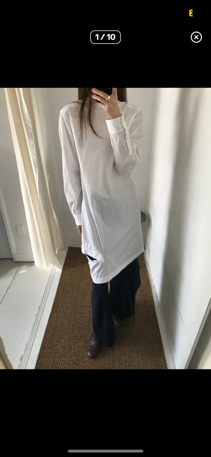 토가 아카이브 포인트 홀 셔츠 원피스 상품이미지4