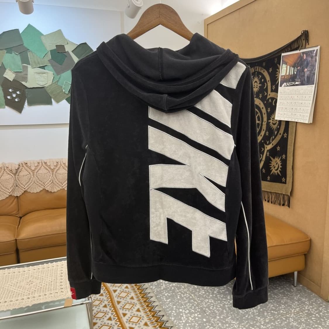 나이키 캐주얼 스포티 스트릿 펑크 벨벳 후드집업 XL C11354 상품이미지4