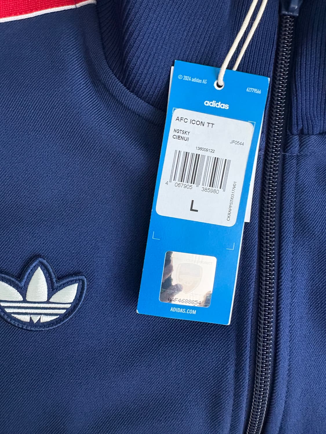 아스날 25 아이콘 트랙탑 L (새상품) 상품이미지2