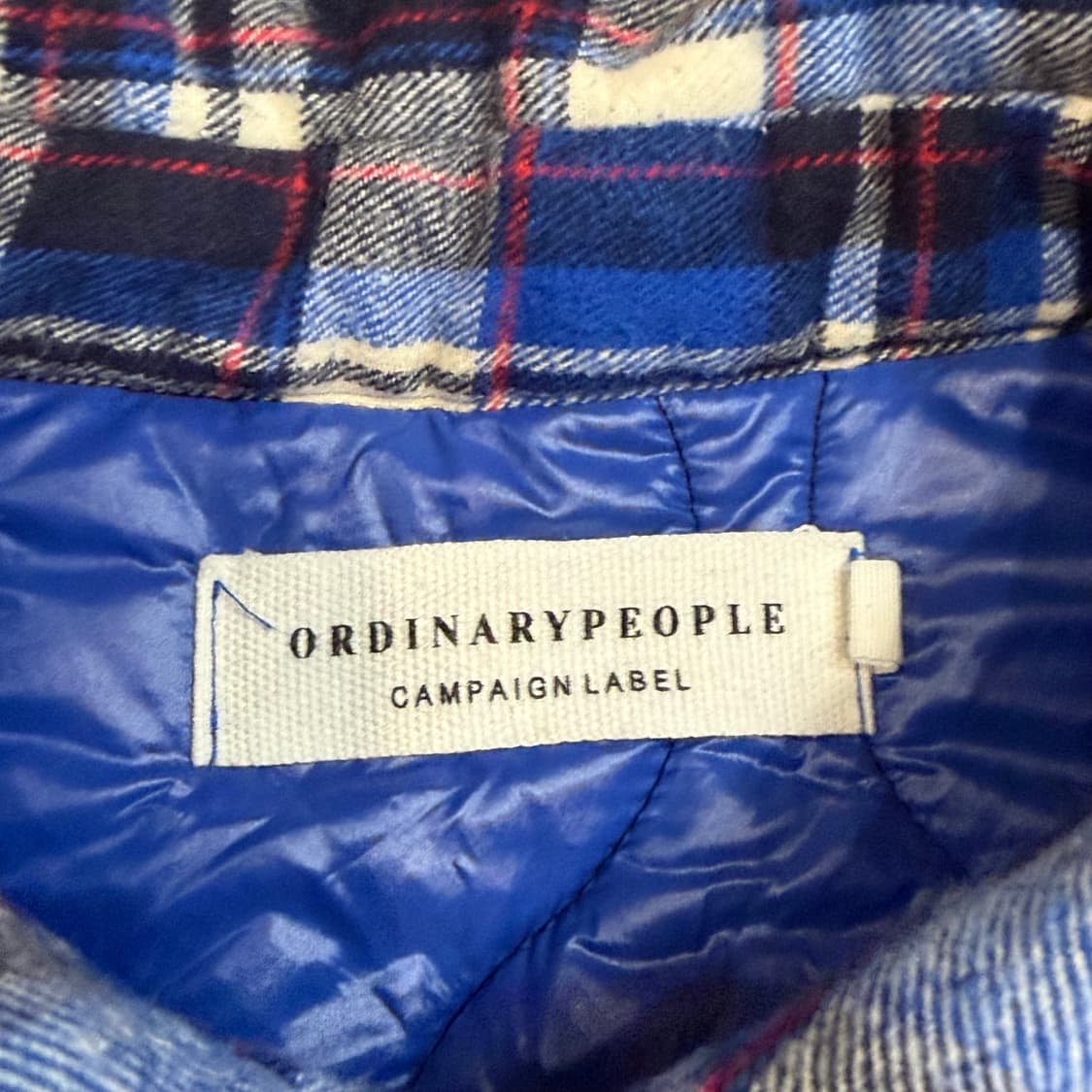 ORDINARYPEOPLE 체크 자켓 상품이미지3