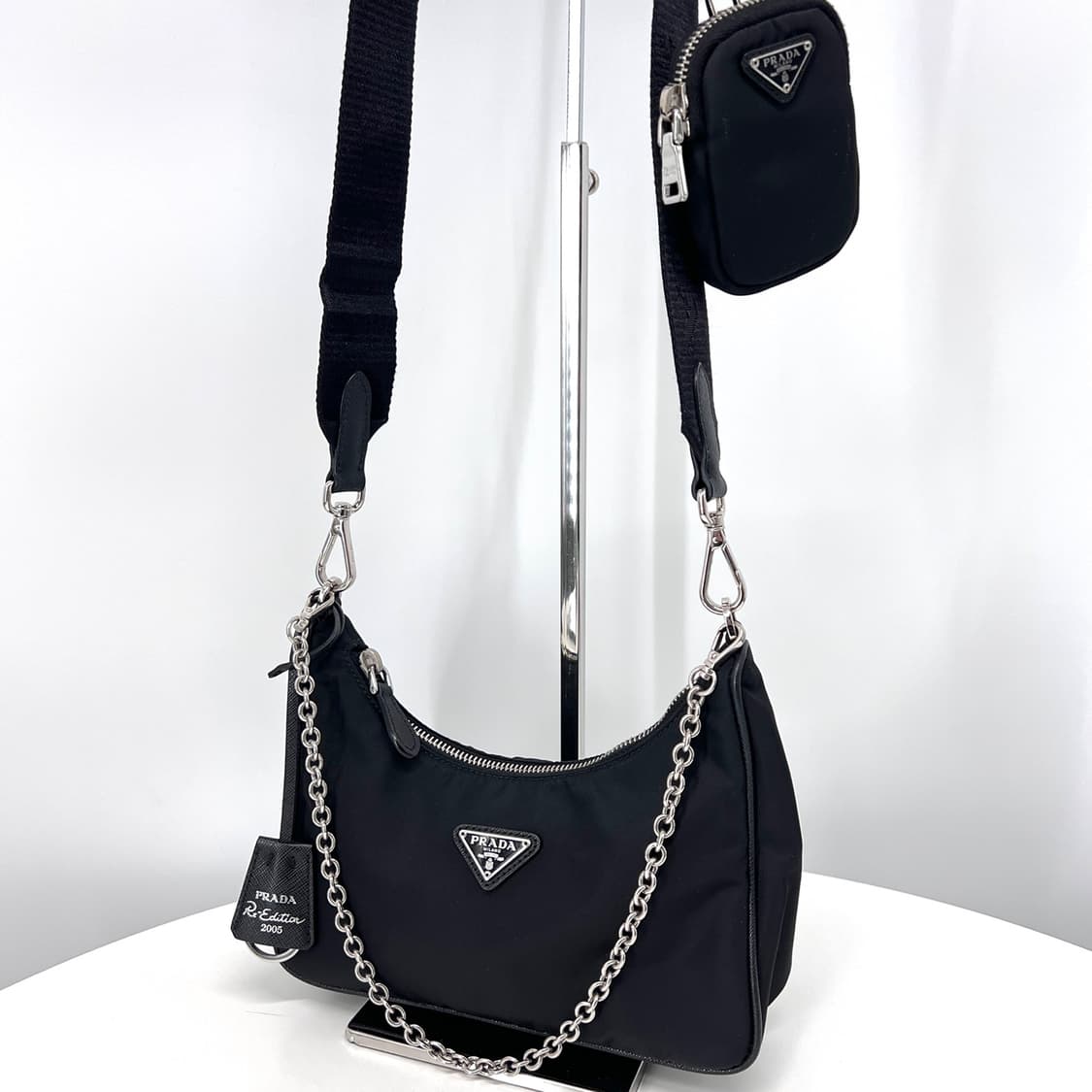 [감정완료] 프라다 나일론 멀티 테수토 호보백 크로스백  (1BH204) 상품이미지3