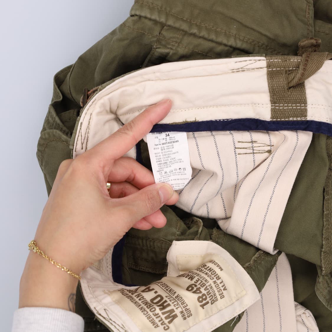 34 후아유 카고 스트링 반바지 0323H1 상품이미지5