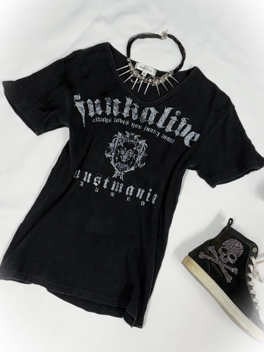 블루그레이 호피 갸루펑크 3pcs 세트🏴‍☠️🏴‍☠️🏴‍☠️ 상품이미지4