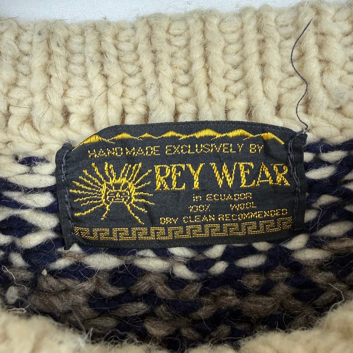(FREE) REY WEAR 울 에콰도르 빈티지 핸드메이드 스웨터 상품이미지3