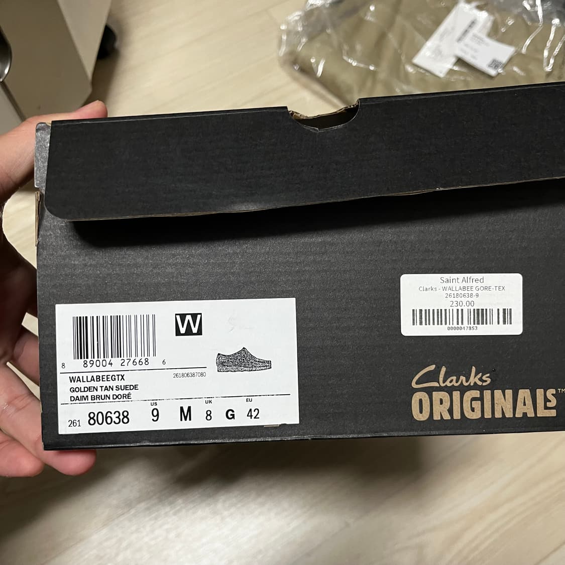 새상품) 클락스 왈라비 고어텍스 gtx 265 uk8 us9 eu42 상품이미지3