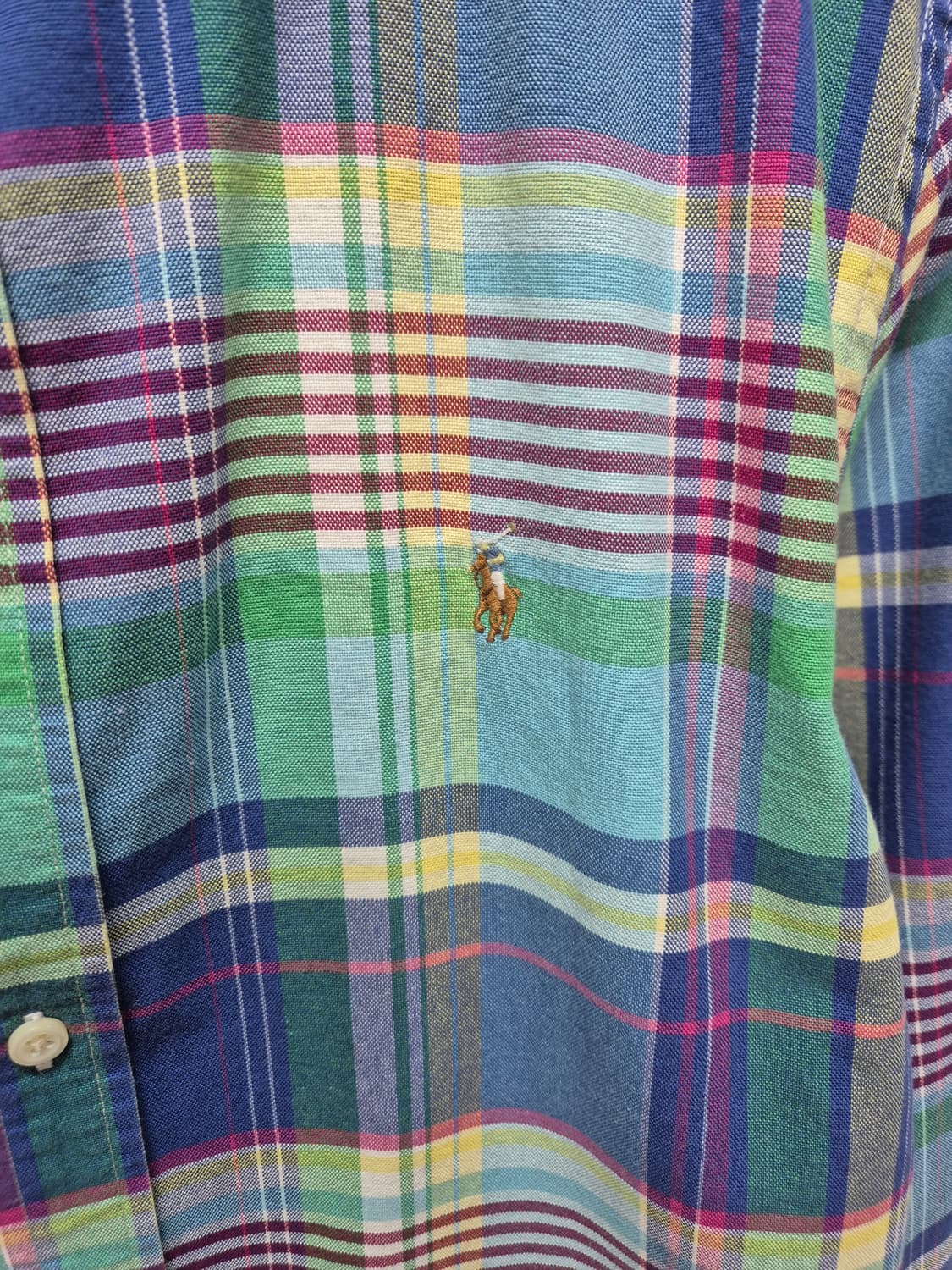 폴로 체크셔츠 새상품급 상품이미지2