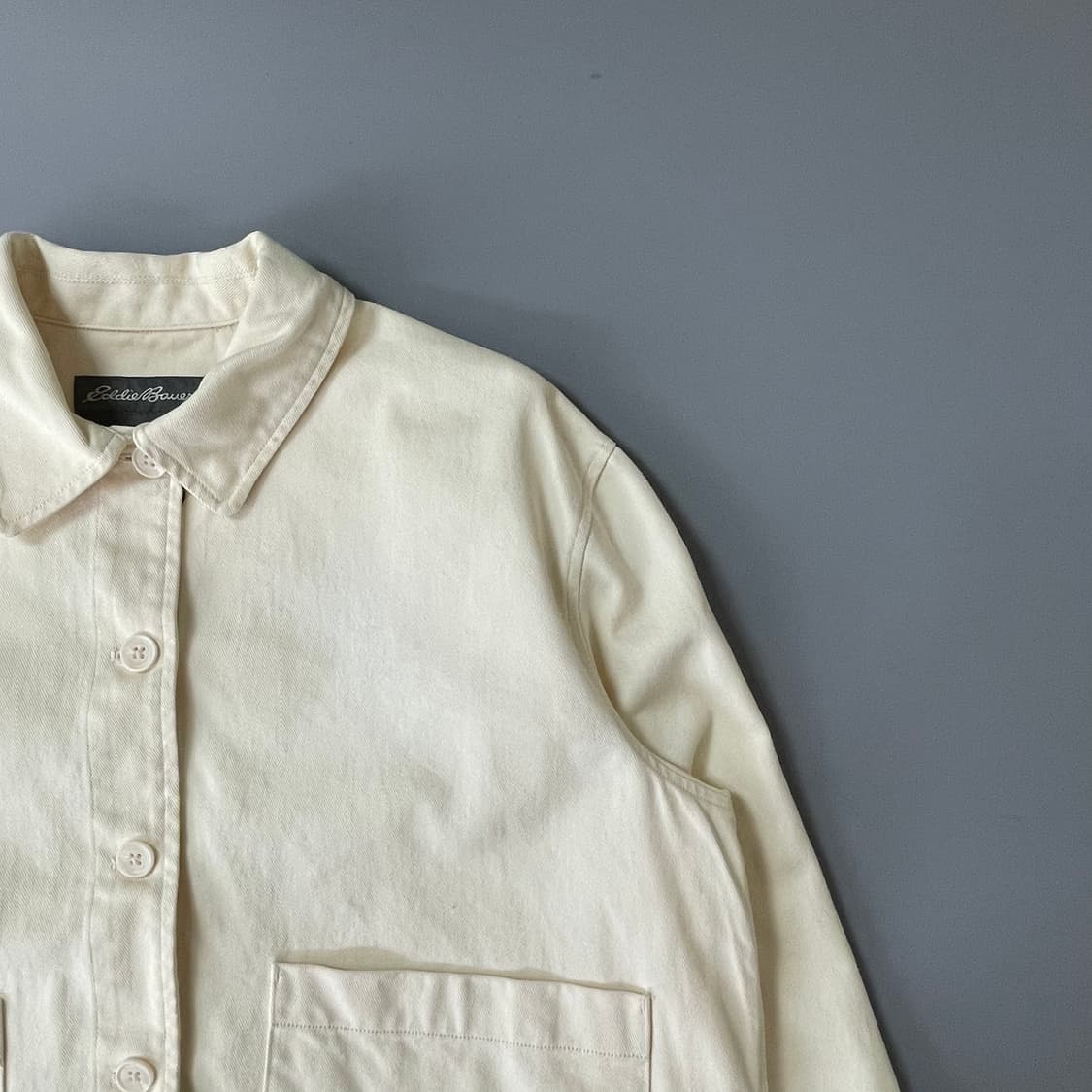 에디바우어 연노랑 코튼 자켓 L 상품이미지3