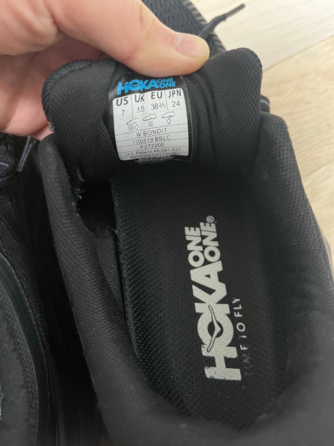 호카 본디7 블랙 여성용 240mm 상품이미지7
