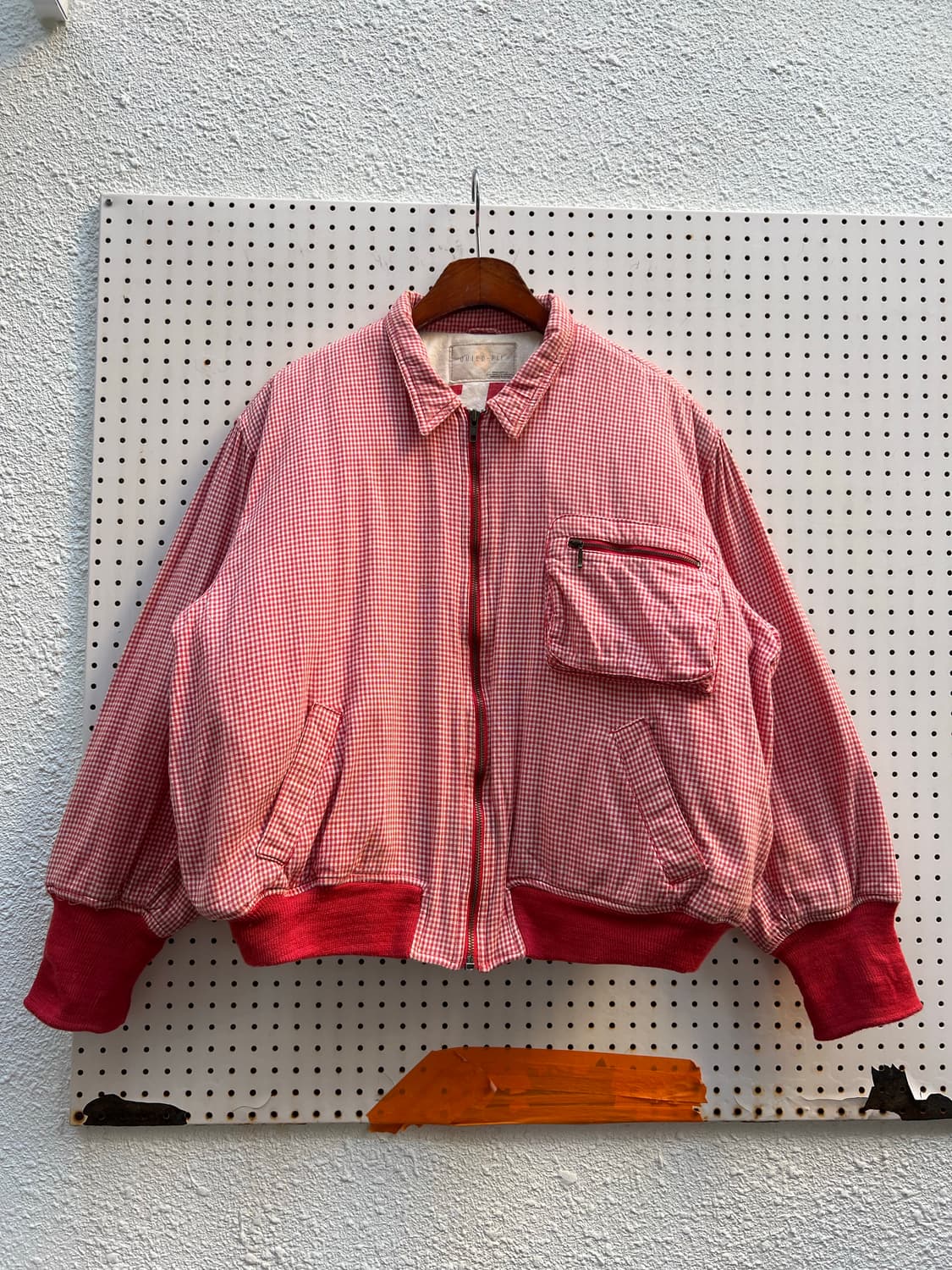 1990s QUIED-PIE CHECK BOMBER 90s빈티지봄버 상품이미지1