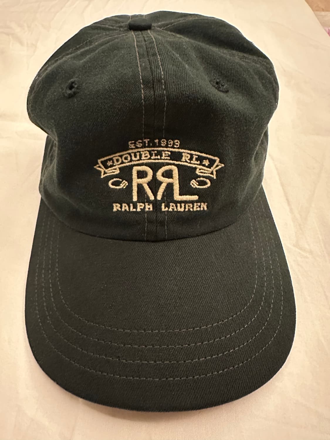 RRL Ralph Lauren 렌치로고 볼캡 블랙 상품이미지3