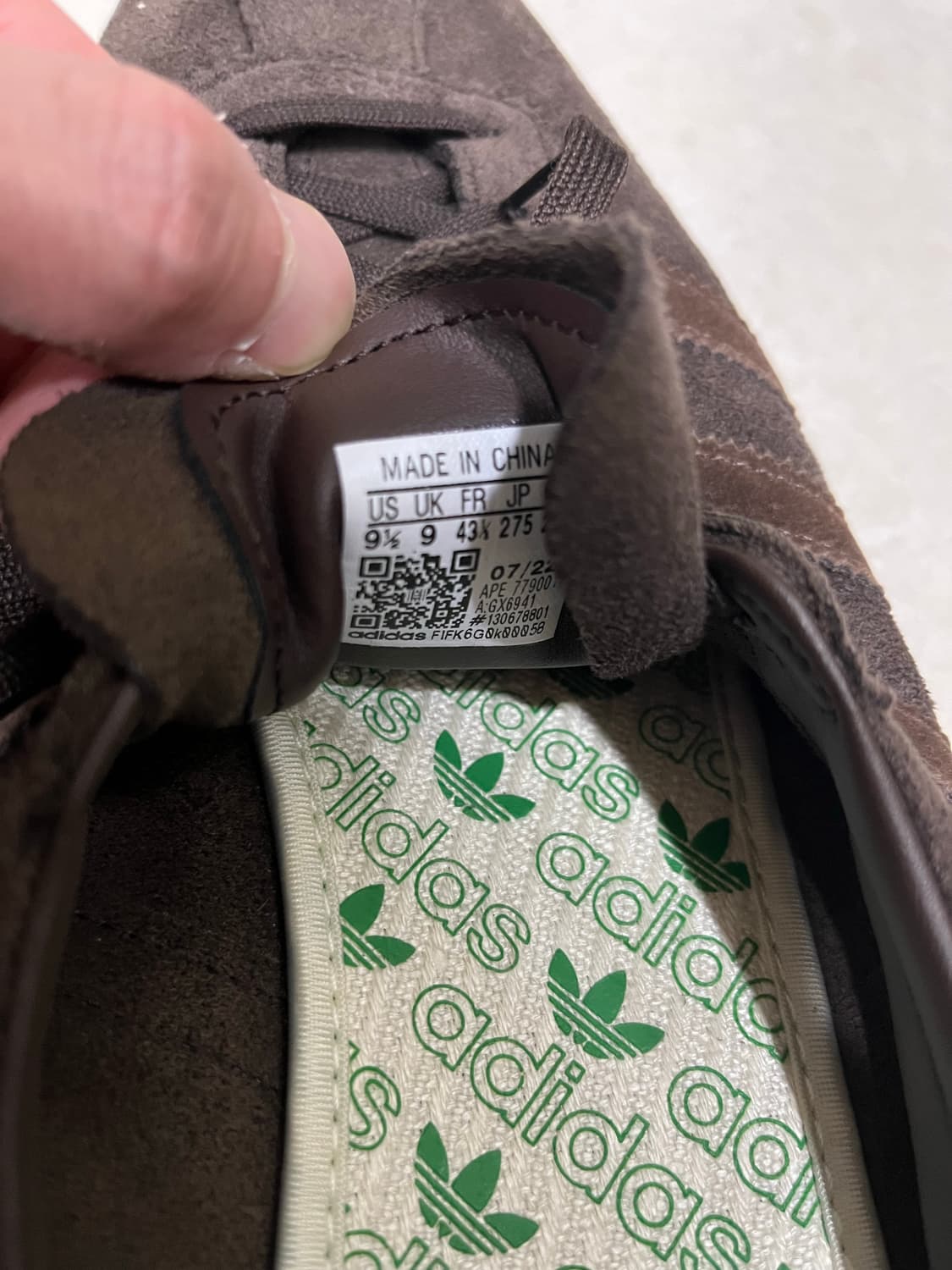 아디다스 토바코 다크 브라운 275(UK9) 상품이미지2