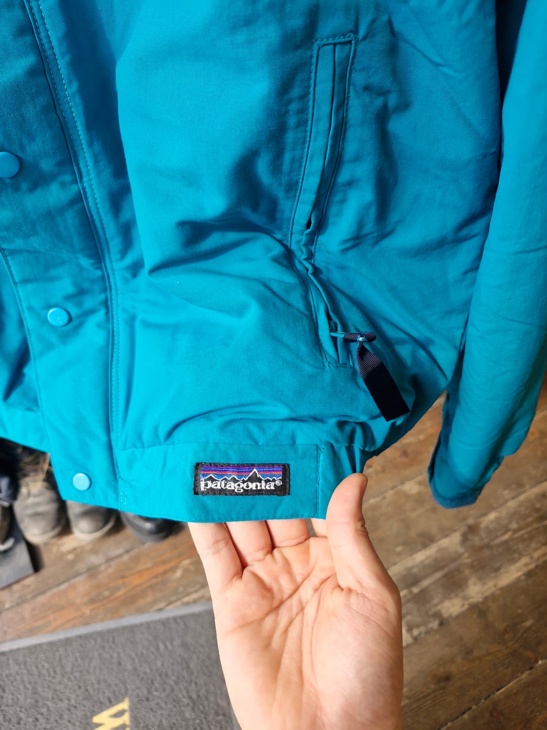 Z-492 파타고니아 스키 파카 쉘드 신칠라 웜업 봄버 자켓  상품이미지4