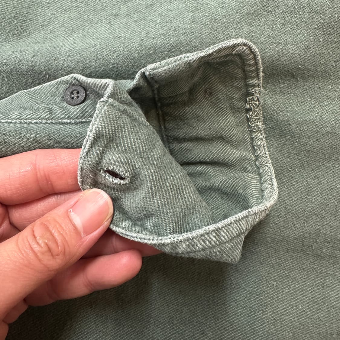 9~00s 울리치 코튼 워크 셔츠 L 상품이미지7