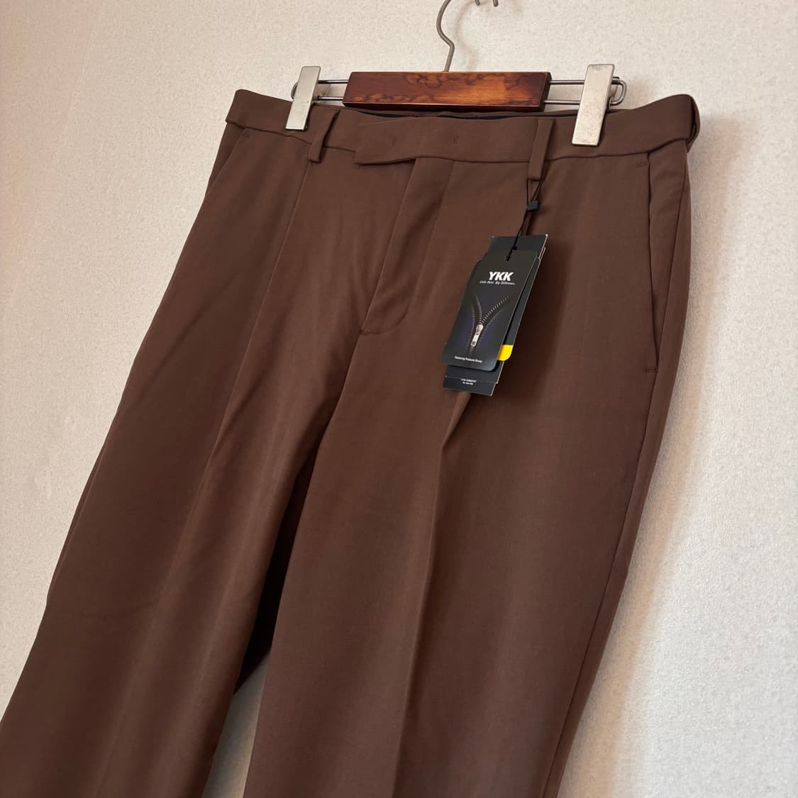 새제품 무신사 스탠다드 32 브라운 슬랙스 팬츠 바지 스판 원턱 상품이미지10