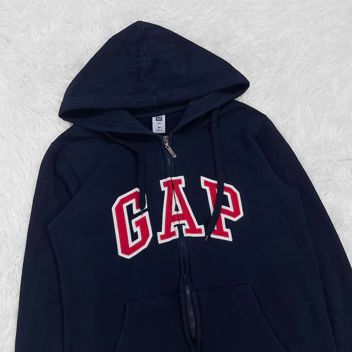 갭 GAP 빅 로고 후드집업 네이비 상품이미지3
