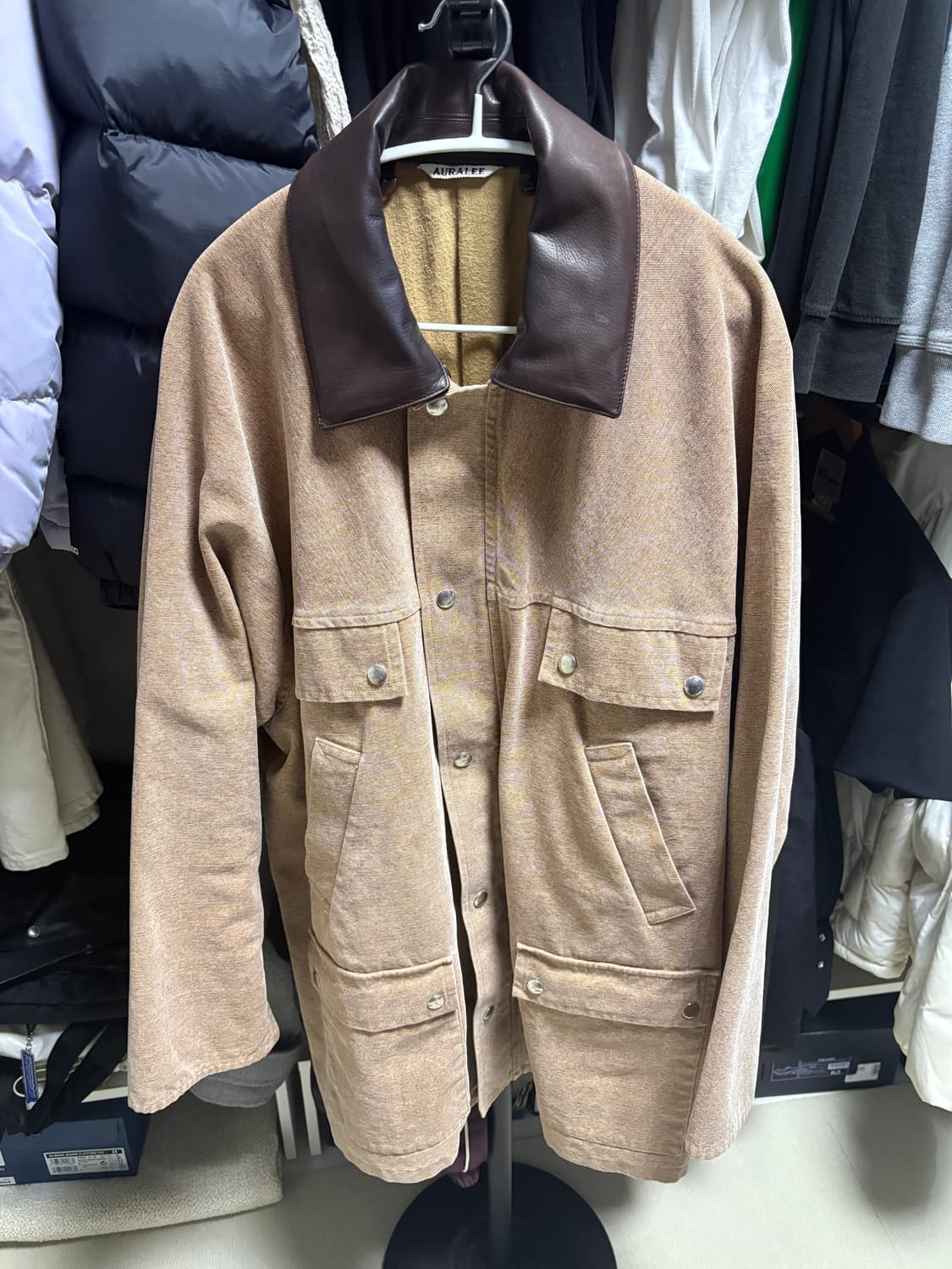 오라리 24fw 캔버스 자켓 상품이미지1
