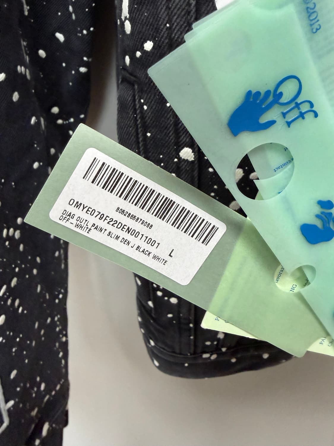 오프화이트 페인팅 이펙트 디아그 데님자켓 ( 100 ) 상품이미지5