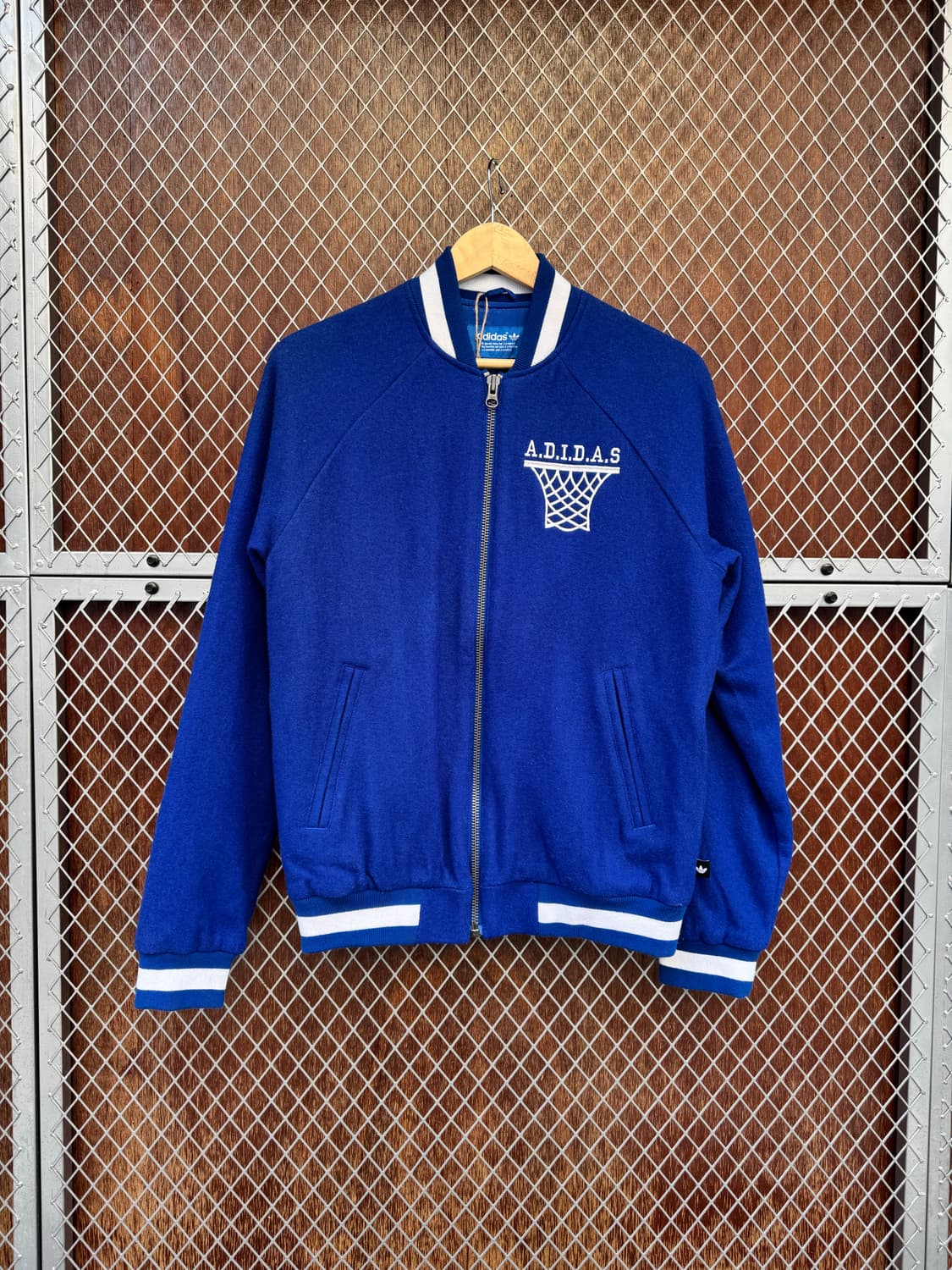 아디다스 스트리트 바시티 울 집업 점퍼 자켓 M 새상품 상품이미지1