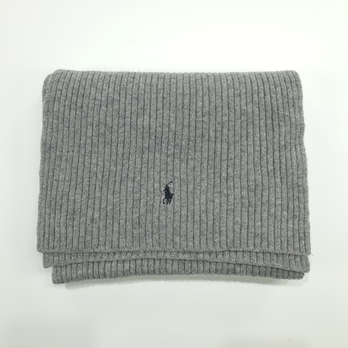 MX177 폴로 랄프로렌 그레이 리브그 니트 목도리 머플러 상품이미지7