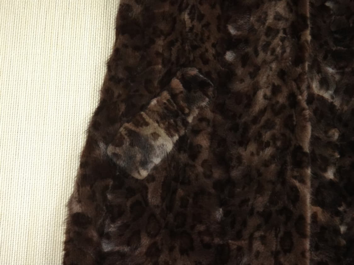 (90size) TELE GRAPH 호피무늬 밍크 롱 베스트 상품이미지5