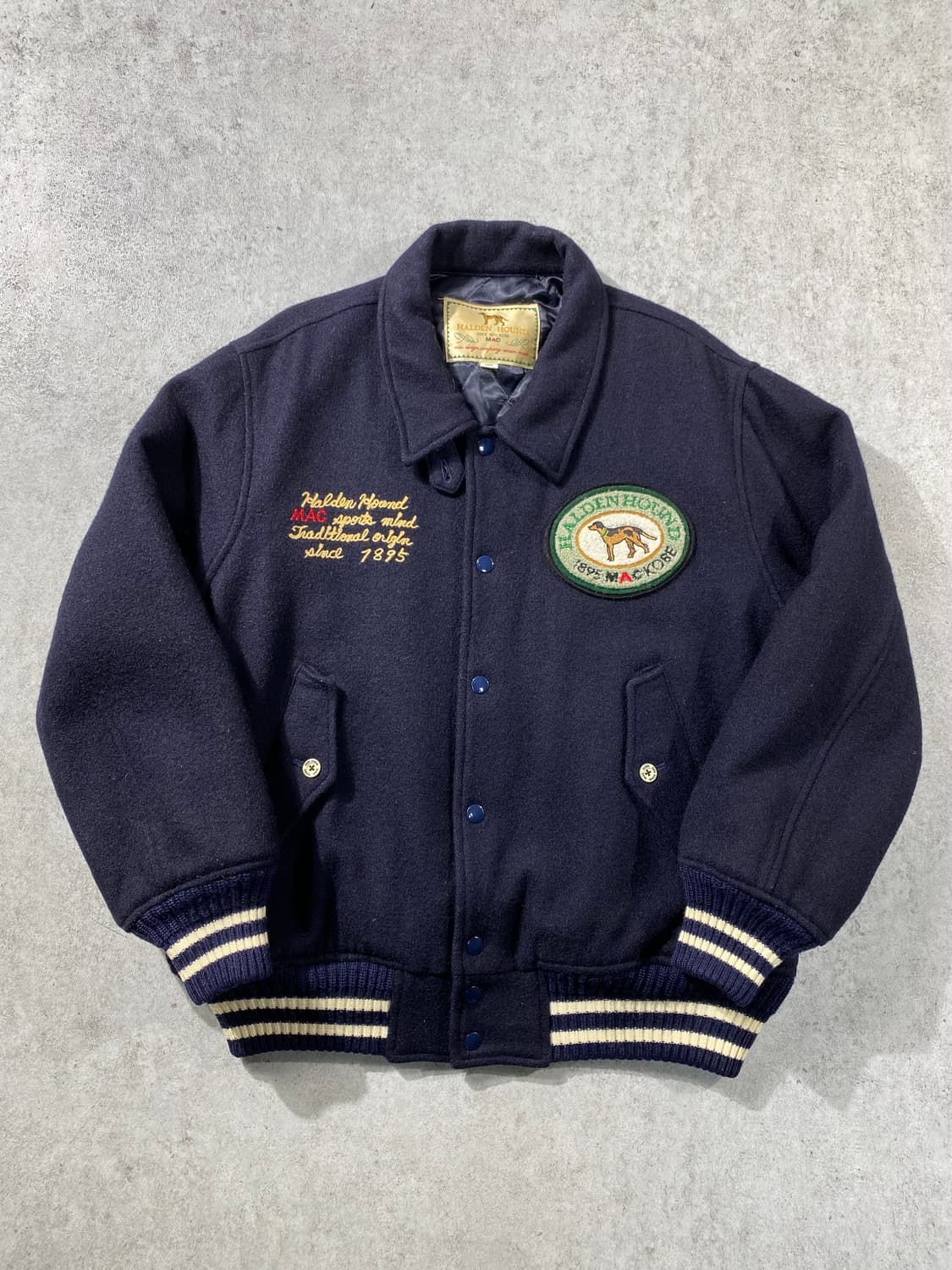 [M] 90s MAC KOBE 패치워크 울 바시티 자켓 상품이미지1