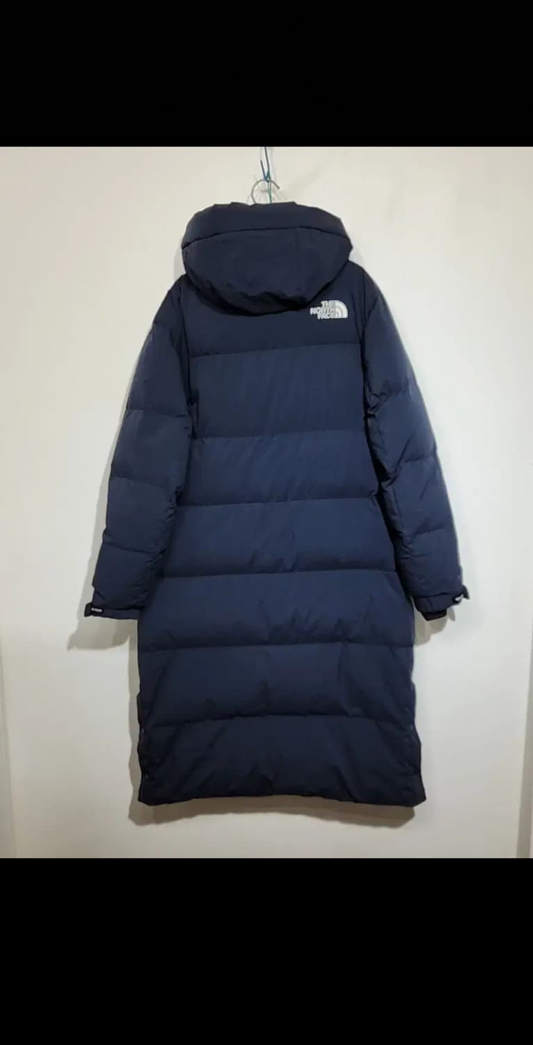 (L) 노스페이스 오리털 롱패딩 점퍼 네이비 후드 패딩코트  상품이미지6
