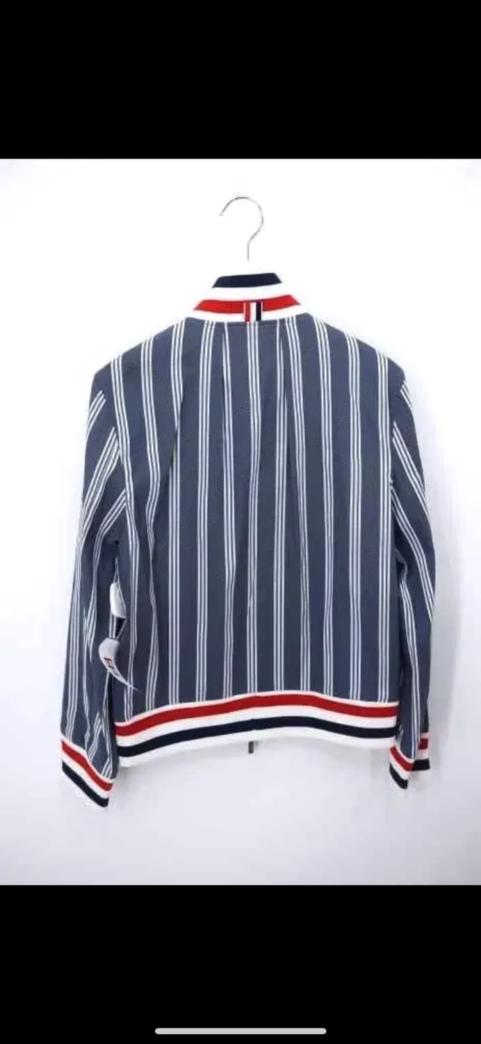 톰브라운 스트라이프 집업 자켓 블루종 정품 상품이미지2