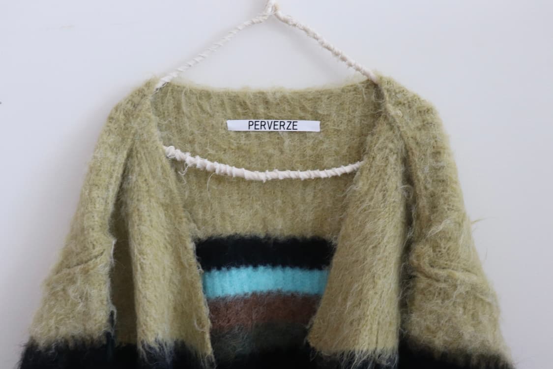 [Perverze] Double Stripe Knit Cardigan 상품이미지7