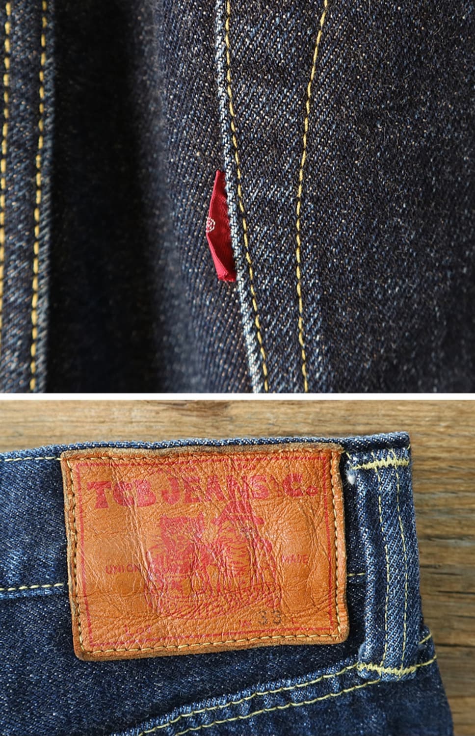 일본판 TCB JEANS 1944년 대전판 복각 셀비지 데님 상품이미지7