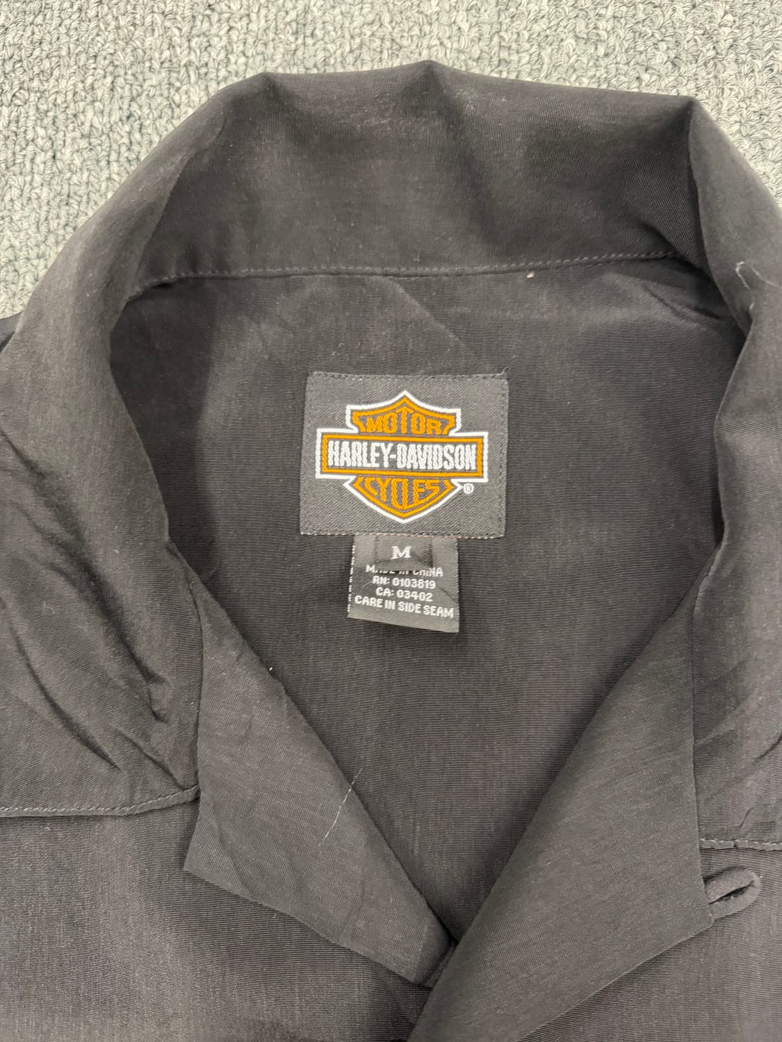 M) 할리데이비슨 빈티지 플레임 그래픽 반팔셔츠 상품이미지3