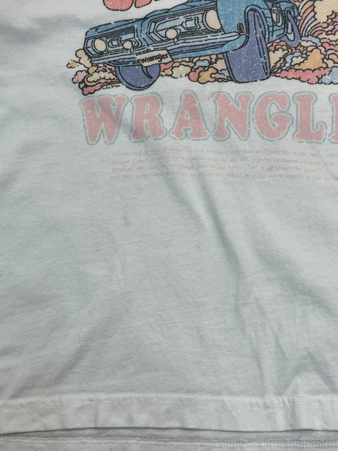 랭글러 프린팅 긴팔티 화이트 M #csz2431 상품이미지6