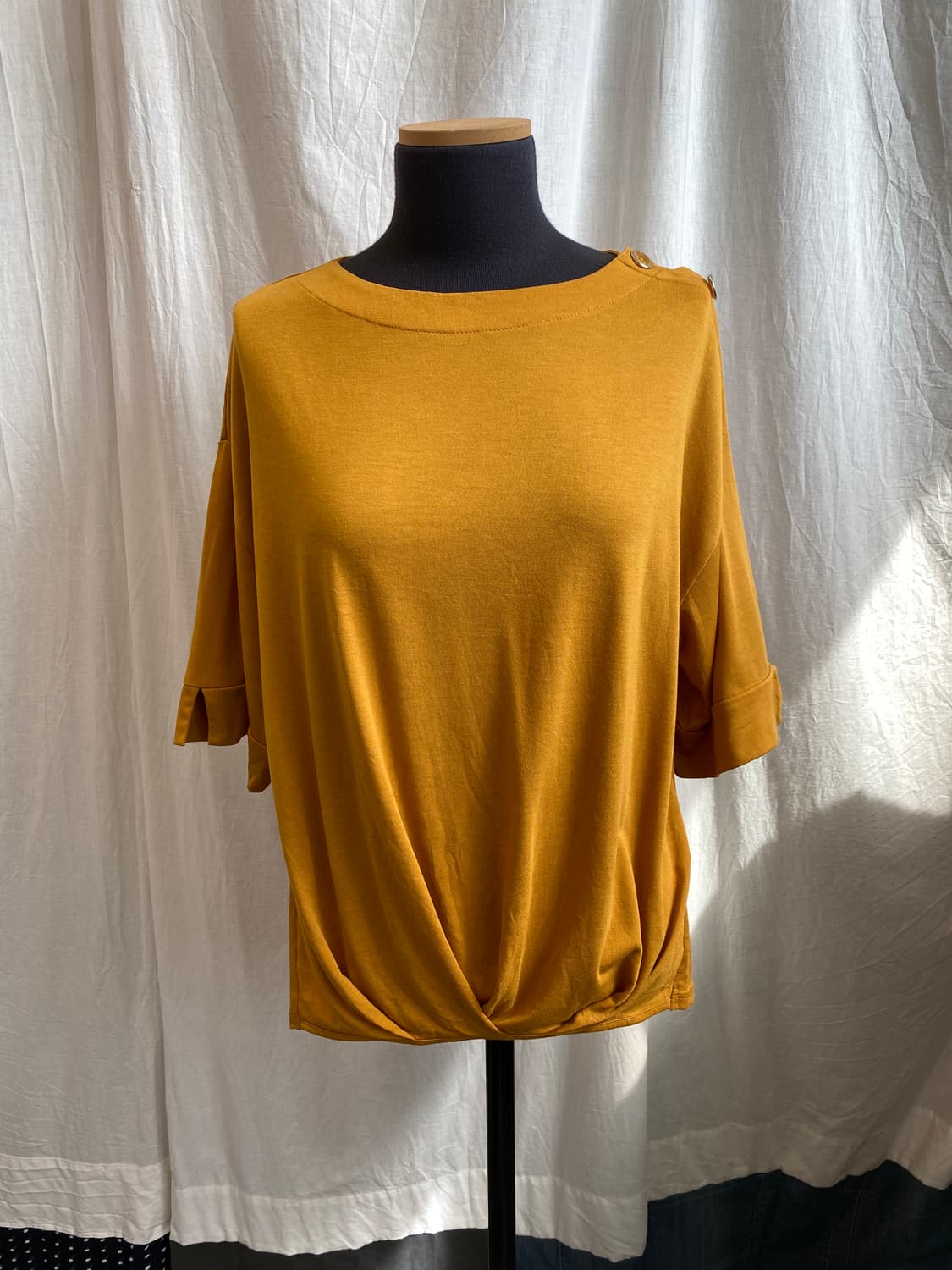 CLOSSHI 머스타드 반팔탑(L) 상품이미지1