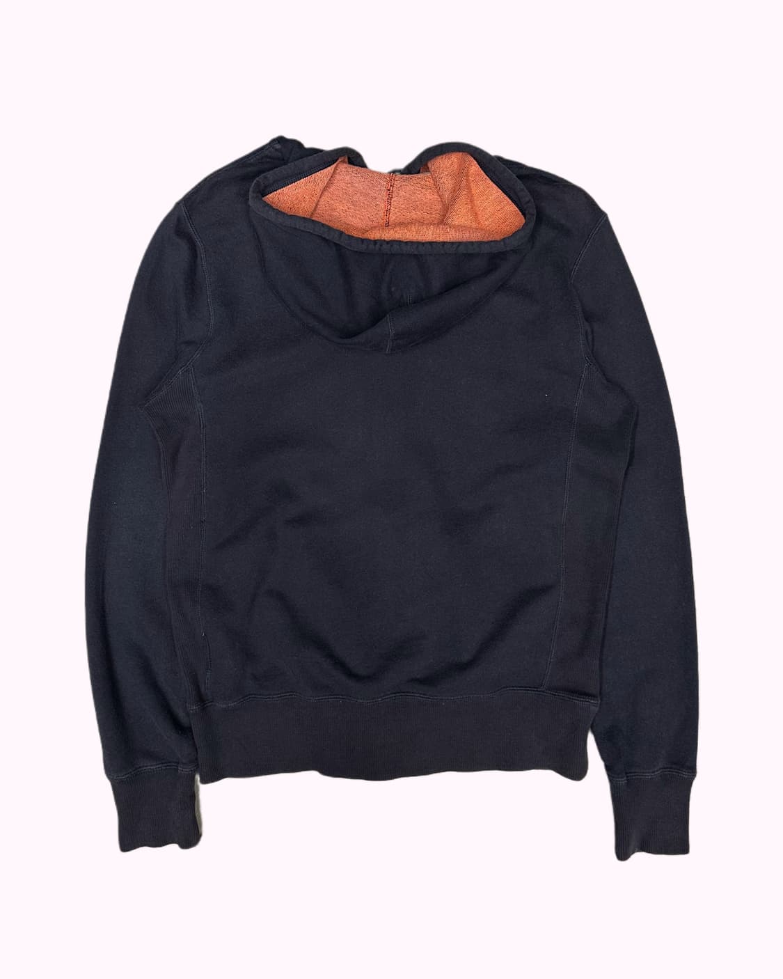 lettering navy hood zip-up 상품이미지4