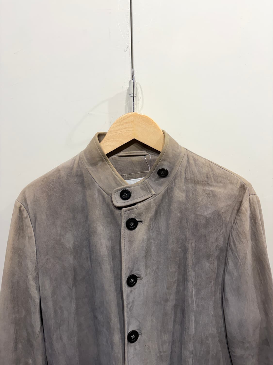 아르마니 꼴레지오니 램스킨 레더 카 코트 상품이미지3