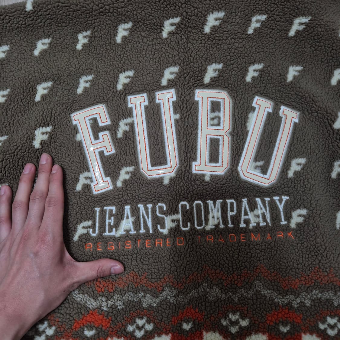 FUBU 푸부 올드스쿨 멀티로고 반집업 아노락 플리스 후리스 S(90) 상품이미지6