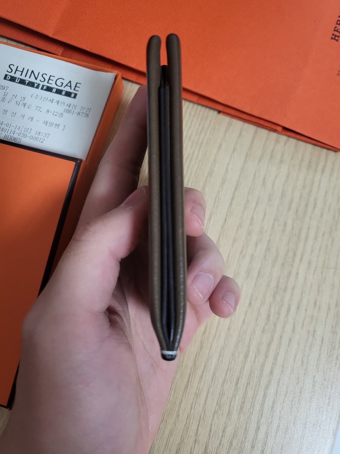 24SS 에르메스 h 셀리에 카드 지갑 상품이미지6