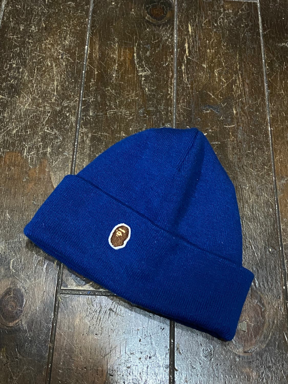 BAPE 베이프 블루 포인트 비니 상품이미지1