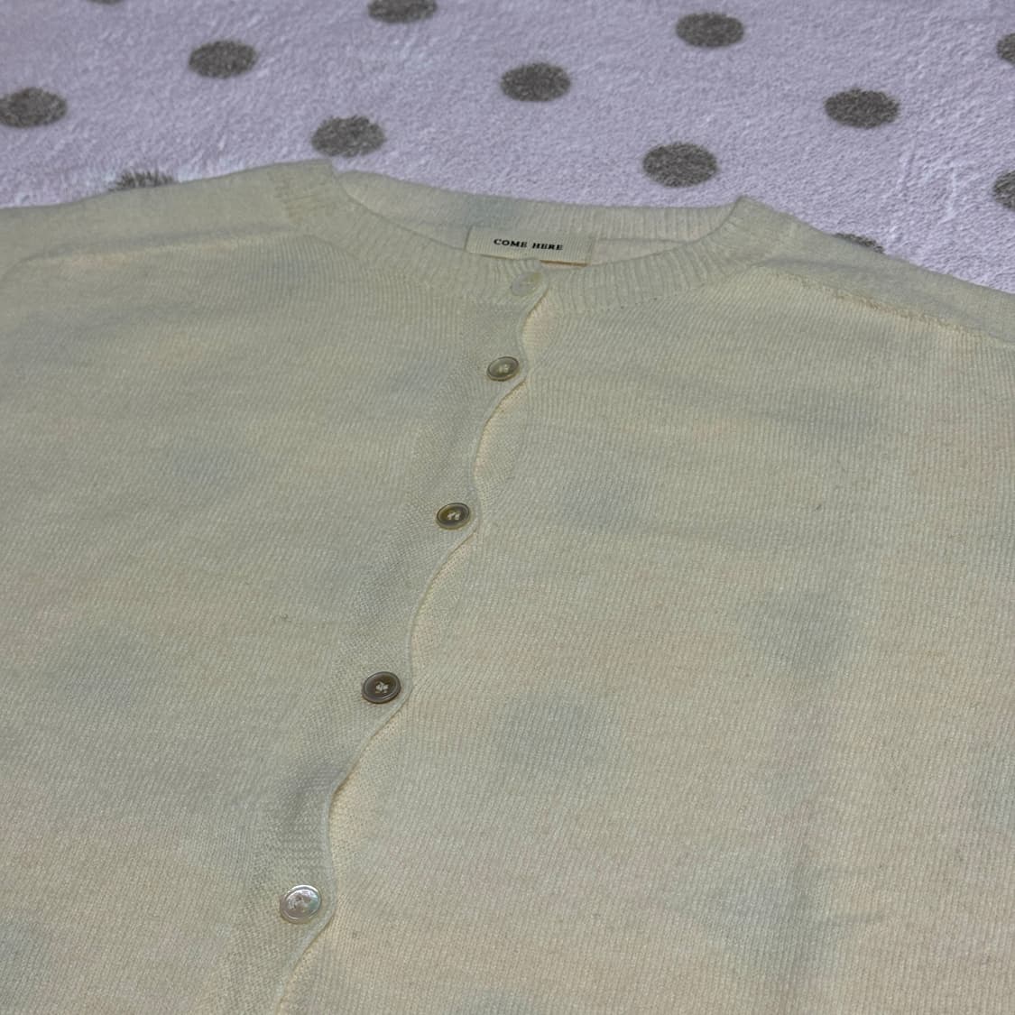 comehere 크림 홀가먼트 가디건 상품이미지3