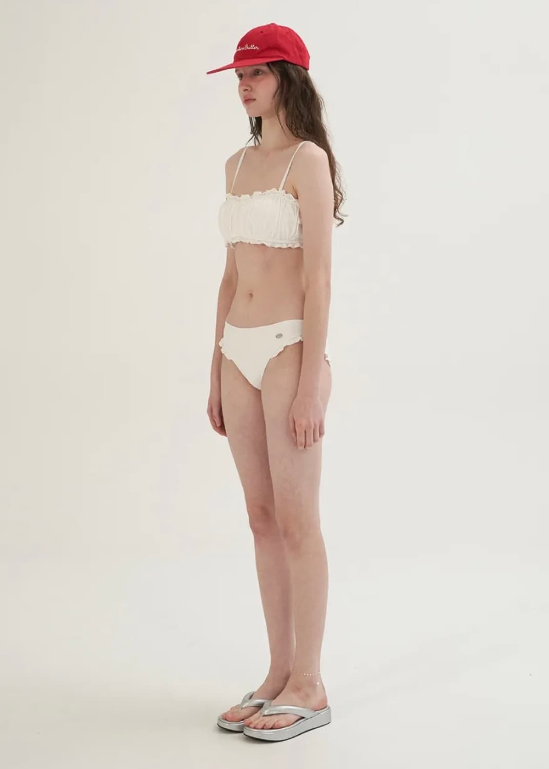 Frill Pendant Bikini - Ivory 상품이미지1