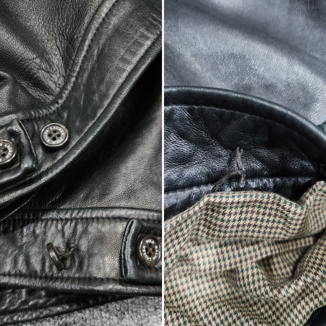 폴로 랄로렌 맥스웰 가죽 집업 자켓 레더자켓 XXL 상품이미지9