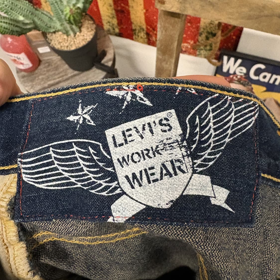 00s 리바이스 워크웨어 라인 빈티지워싱 부츠컷 데님팬츠 N185 상품이미지8