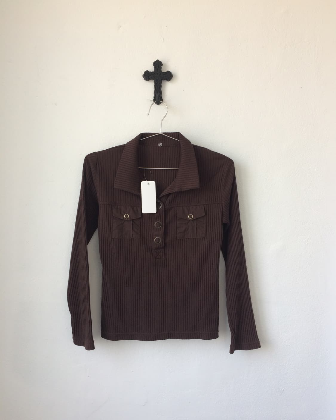Pocket point ribbed pk sleeve 상품이미지2