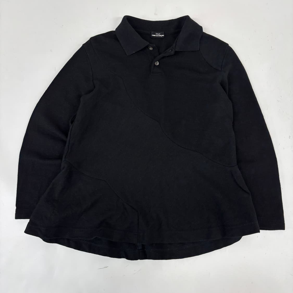 96s 꼼데가르송 트리콧 절개 니트 상품이미지1