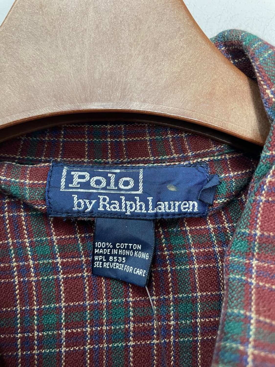 폴로 랄프로렌 빈티지 체크 셔츠 H2428 상품이미지5