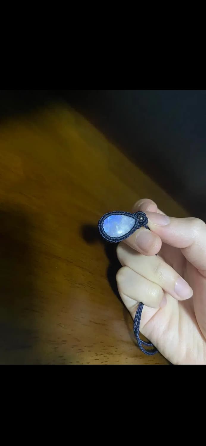 문스톤 마크라메 목걸이 상품이미지4